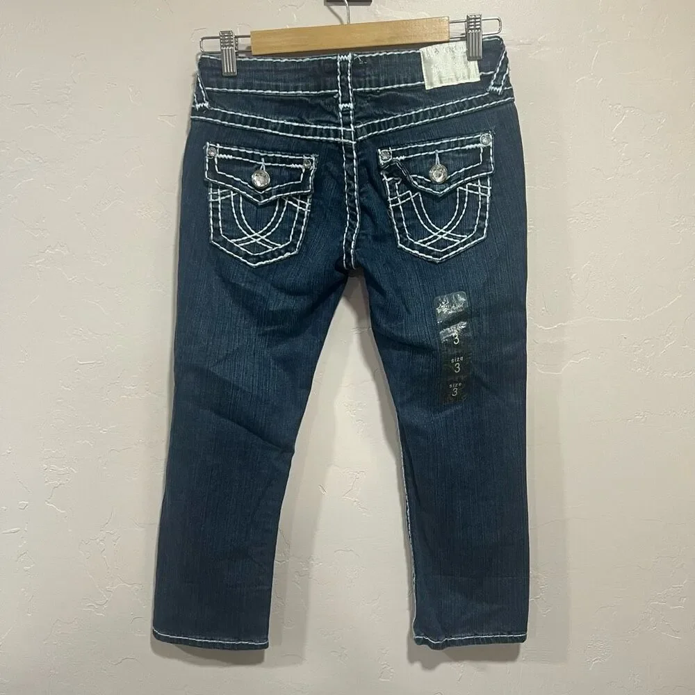 L.A. Idol dark wash denim capri pants SIZE 3